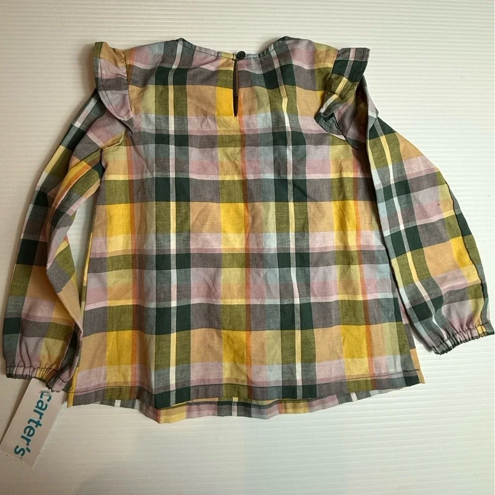 GIRLS CARTERS LONG SLEEEVE PLAID SHIRT SIZE‎ 3T